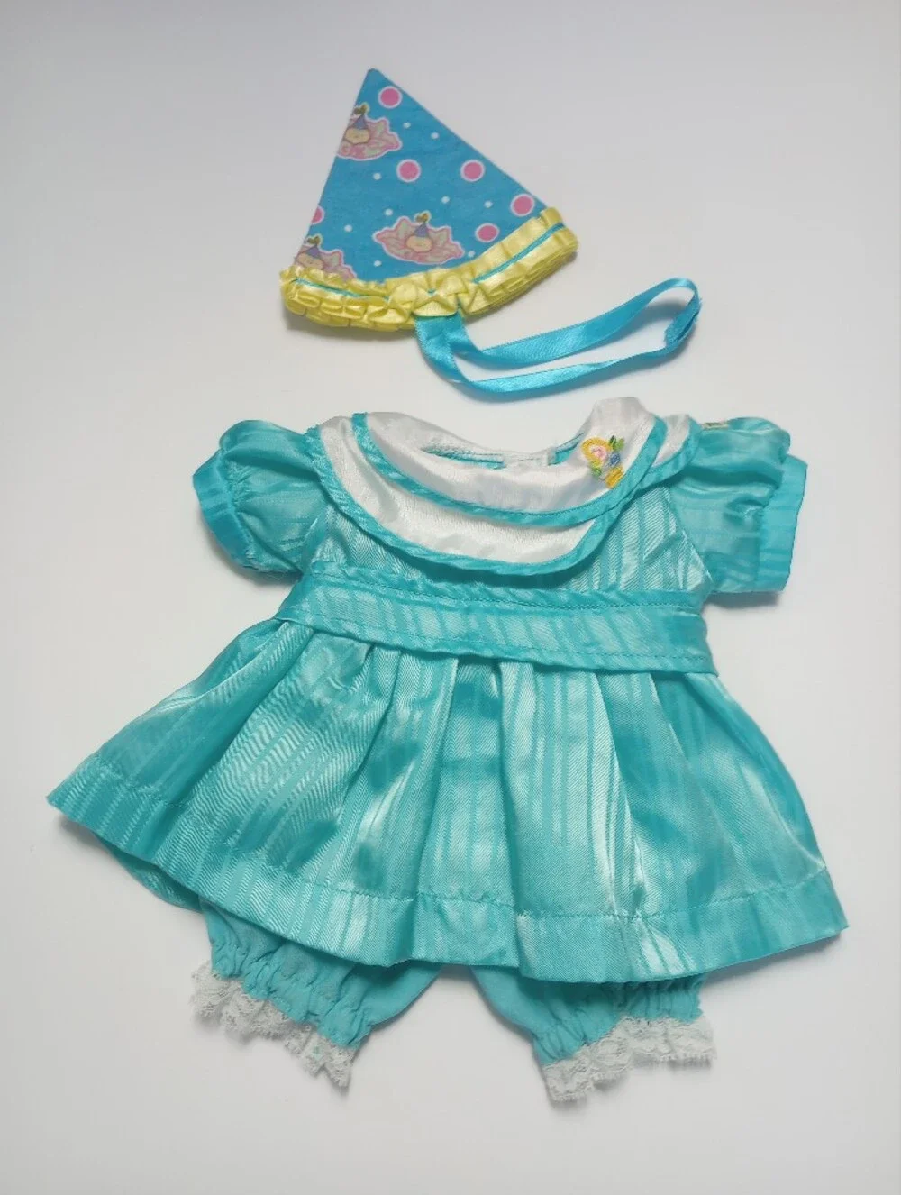 Cabbage Patch Kids Doll Outfit, Party Dress 161J OK, Bloomers & Birthday Hat